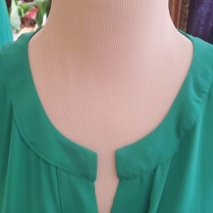New York & Company xxl sleeveless blouse. Teal green